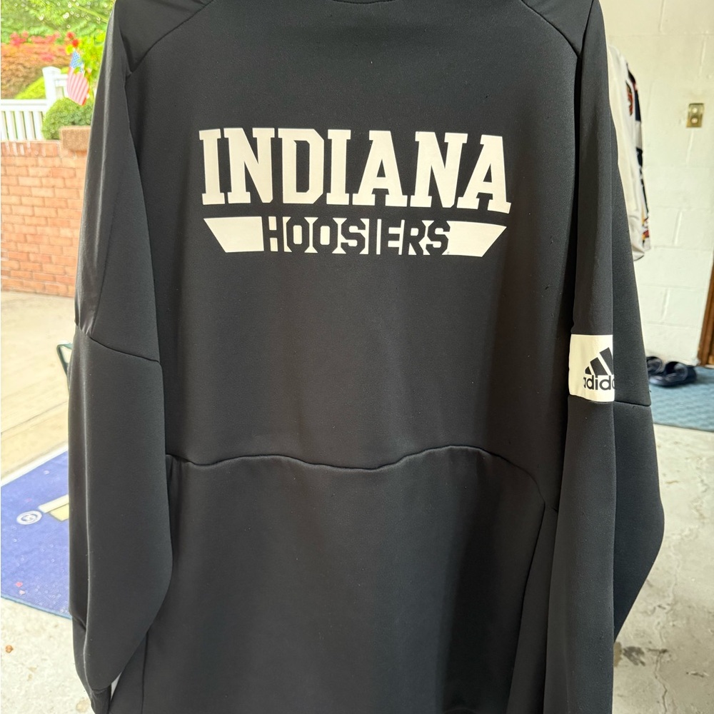 Adidas Black Indiana Hoosiers Sweatshirt